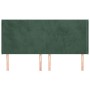 Headboard with dark green velvet ears 163x16x118/128cm by , Headboards and footboards - Ref: Foro24-3119357, Price: 128,27 €,...