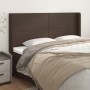 Headboard with ears brown synthetic leather 183x16x118/128 cm by , Headboards and footboards - Ref: Foro24-3119405, Price: 12...