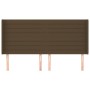 Headboard with dark brown fabric ears 163x16x118/128 cm by , Headboards and footboards - Ref: Foro24-3119729, Price: 123,08 €...