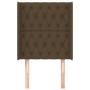 Headboard with dark brown fabric ears 83x16x118/128 cm by , Headboards and footboards - Ref: Foro24-3119893, Price: 88,38 €, ...