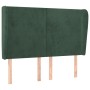 Headboard with dark green velvet ears 147x23x118/128cm by , Headboards and footboards - Ref: Foro24-3117727, Price: 119,28 €,...