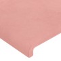 Pink velvet LED headboard 90x5x78/88 cm by , Headboards and footboards - Ref: Foro24-3121373, Price: 47,44 €, Discount: %