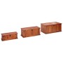 Storage trunk 3 pieces made of solid acacia wood by vidaXL, Storage trunks - Ref: Foro24-247243, Price: 248,95 €, Discount: %