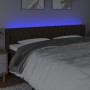 Cabecero con LED de tela marrón oscuro 183x16x78/88 cm de , Cabeceros y pies de cama - Ref: Foro24-3123589, Precio: 99,68 €, ...