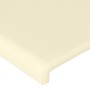 Headboard with LED cream synthetic leather 183x16x118/128 cm by , Headboards and footboards - Ref: Foro24-3123872, Price: 138...