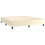 Cama box spring con colchón cuero sintético crema 180x200 cm de , Camas y somieres - Ref: Foro24-3128927, Precio: 657,72 €, D...