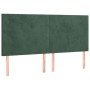 Box spring bed with dark green velvet mattress 160x200 cm by , Beds and slatted bases - Ref: Foro24-3129102, Price: 553,96 €,...