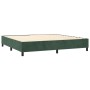 Cama box spring con colchón terciopelo verde oscuro 200x200 cm de , Camas y somieres - Ref: Foro24-3129114, Precio: 737,93 €,...