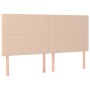 Cama box spring con colchón cuero sintético capuchino 180x200cm de , Camas y somieres - Ref: Foro24-3132398, Precio: 665,12 €...