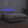 Boxspringbett LED Matratze Cappuccino Kunstleder 140x200cm von , Betten und Lattenroste - Ref: Foro24-3134110, Preis: 495,05 ...