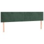 Box spring bed with mattress and LED dark green velvet 160x200cm by , Beds and slatted bases - Ref: Foro24-3134294, Price: 48...