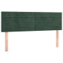 Box spring bed with mattress and LED dark green velvet 140x190cm by , Beds and slatted bases - Ref: Foro24-3134462, Price: 45...