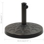 Base de sombrilla redonda de poliresina bronce 13 kg de vidaXL, Bases para sombrillas - Ref: Foro24-45200, Precio: 49,99 €, D...