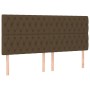 Cama box spring con colchón tela marrón oscuro 180x200 cm de , Camas y somieres - Ref: Foro24-3137416, Precio: 674,99 €, Desc...