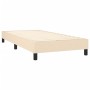 Box spring bed with cream fabric mattress 90x200 cm by , Beds and slatted bases - Ref: Foro24-3140270, Price: 316,56 €, Disco...