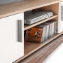 Wohnzimmer-TV-Wandschrank mit LED-Leuchten Sonoma-Eiche und Weiß von vidaXL, TV-Möbel - Ref: Foro24-246030, Preis: 486,42 €, ...