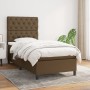 Cama box spring con colchón tela marrón oscuro 80x200 cm de , Camas y somieres - Ref: Foro24-3141972, Precio: 326,35 €, Descu...