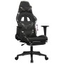 Silla gaming con reposapiés cuero sintético negro camuflaje de , Sillones para videojuegos - Ref: Foro24-3143686, Precio: 119...