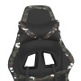 Silla gaming con reposapiés cuero sintético negro camuflaje de , Sillones para videojuegos - Ref: Foro24-3143686, Precio: 119...