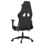 Gaming-Stuhl mit Fußstütze aus schwarzem weißem Kunstleder von , Gaming-Stühle - Ref: Foro24-3143769, Preis: 145,60 €, Rabatt: %