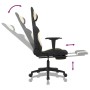 Silla gaming con reposapiés tela crema y negro de , Sillones para videojuegos - Ref: Foro24-3143743, Precio: 141,91 €, Descue...