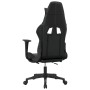 Gaming-Stuhl mit Fußstütze aus schwarzgrauem Kunstleder von , Gaming-Stühle - Ref: Foro24-3143703, Preis: 144,16 €, Rabatt: %