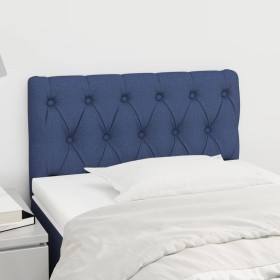 Cabecero de tela azul 80x7x78/88 cm de , Cabeceros y pies de cama - Ref: Foro24-346304, Precio: 51,99 €, Descuento: %