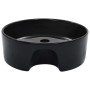 Lavabo con rebosadero 36x13 cm cerámica negro de vidaXL, Lavabos - Ref: Foro24-143912, Precio: 55,50 €, Descuento: %