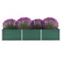 Green galvanized steel garden bed 240x80x45 cm by , Pots and planters - Ref: Foro24-44843, Price: 53,88 €, Discount: %