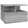 Mesita de noche flotante madera gris Sonoma 40x31x27 cm de vidaXL, Mesitas de noche - Ref: Foro24-815314, Precio: 37,44 €, De...