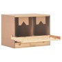 Chicken nesting box with 2 pine wood compartments 63x40x45 cm by vidaXL, Egg incubators - Ref: Foro24-170652, Price: 62,44 €,...