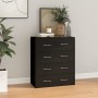 Sideboard with 4 drawers black 60x30.5x71 cm by , Sideboards - Ref: Foro24-342577, Price: 81,20 €, Discount: %