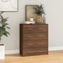 Sideboard with 4 drawers brown oak 60x30.5x71 cm by , Sideboards - Ref: Foro24-342582, Price: 101,49 €, Discount: %