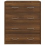 Sideboard with 4 drawers brown oak 60x30.5x71 cm by , Sideboards - Ref: Foro24-342582, Price: 85,00 €, Discount: %