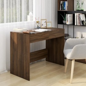 Oak brown engineered wood desk 101x50x76.5 cm by , Desks - Ref: Foro24-812998, Price: 102,57 €, Discount: %