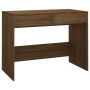 Escritorio madera de ingeniería marrón roble 101x50x76,5 cm de , Escritorios - Ref: Foro24-812998, Precio: 102,57 €, Descuent...