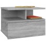 Mesita de noche flotante madera gris Sonoma 40x31x27 cm de vidaXL, Mesitas de noche - Ref: Foro24-815314, Precio: 37,44 €, De...