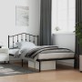 Estructura de cama con cabecero metal negro 107x203 cm de , Camas y somieres - Ref: Foro24-373785, Precio: 65,38 €, Descuento: %