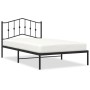 Bed frame with black metal headboard 107x203 cm by , Beds and slatted bases - Ref: Foro24-373785, Price: 66,99 €, Discount: %