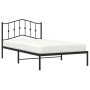 Bed frame with black metal headboard 107x203 cm by , Beds and slatted bases - Ref: Foro24-373785, Price: 66,99 €, Discount: %