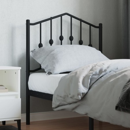 Cabecero de metal negro 75 cm de , Cabeceros y pies de cama - Ref: Foro24-373815, Precio: 21,99 €, Descuento: %