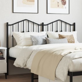 Black metal headboard 140 cm by , Headboards and footboards - Ref: Foro24-373822, Price: 36,99 €, Discount: %