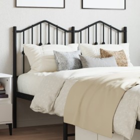 Black metal headboard 120 cm by , Headboards and footboards - Ref: Foro24-373820, Price: 31,99 €, Discount: %