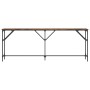 Mesa consola madera de ingeniería roble ahumado 200x29x75 cm de , Mesas auxiliares - Ref: Foro24-837779, Precio: 83,47 €, Des...