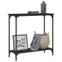 Mesa consola madera de ingeniería negro 75x30,5x75 cm de , Mesas auxiliares - Ref: Foro24-837707, Precio: 39,77 €, Descuento: %