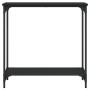 Mesa consola madera de ingeniería negro 75x30,5x75 cm de , Mesas auxiliares - Ref: Foro24-837707, Precio: 39,77 €, Descuento: %