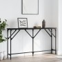 Black engineered wood console table 140x23x75 cm by , Side tables - Ref: Foro24-837772, Price: 65,33 €, Discount: %