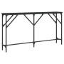 Black engineered wood console table 140x23x75 cm by , Side tables - Ref: Foro24-837772, Price: 65,33 €, Discount: %