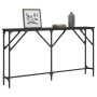 Black engineered wood console table 140x23x75 cm by , Side tables - Ref: Foro24-837772, Price: 65,33 €, Discount: %