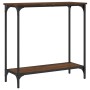 Brown oak engineered wood console table 75x30.5x75 cm by , Side tables - Ref: Foro24-837711, Price: 39,58 €, Discount: %